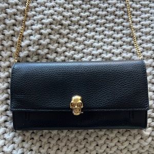 Authentic Alexander McQueen Black Leather Bag